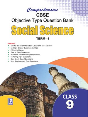 cover image of Comprehensive CBSE Objective Type Question Bank Social Science IX (Term-I)